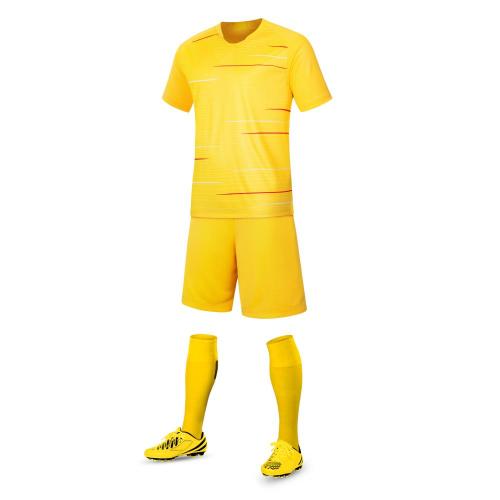 Yellow color soccer jersey for training