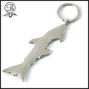 Metal White Shark key tag holder