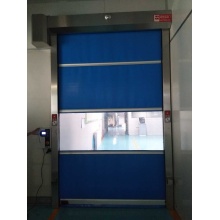 Porta de alta velocidade com cortina de PVC como chased