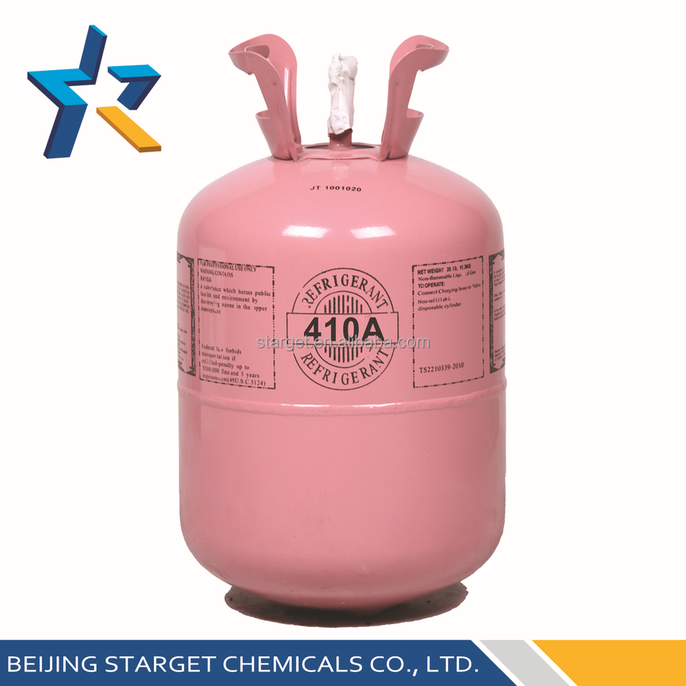 99.99% Purity Chinese producer 30LB r410a refrigerant gas