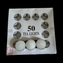 Fast delivery excellent unscented mini white tealight candle