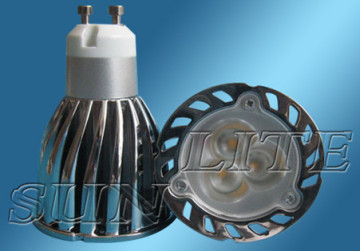 Dimmable 3X2W Gu10 led spot lamp
