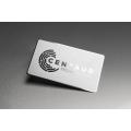 Fashion Metal Shiny Silver Plating Business Card