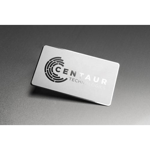 Fashion Metal Shiny Silver Plating Business Card