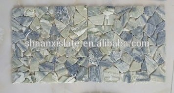 green marble Mosaic with grain dimension