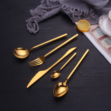 Stainless steel Reusable bulk gold flatware set
