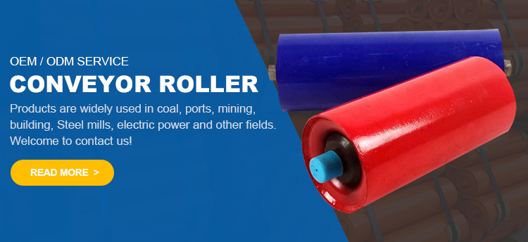 conveyor return roller steel for belt conveyor roller types