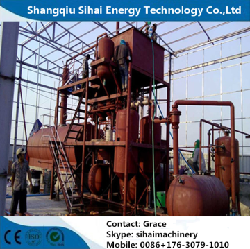 waste engine oil recycling by vacuum distillation plant