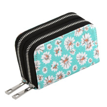 Mini Canvas Zipper Security Credit Card Wallet?s