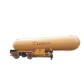 Transporte 43000 litros combustível Tanker Semi Trailer