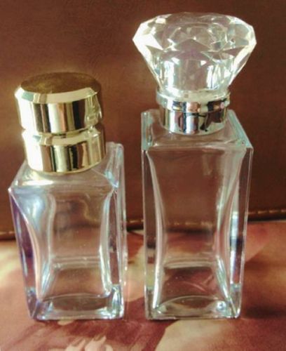 30ml 50ml Square Glass Perfume Bottle with Cap