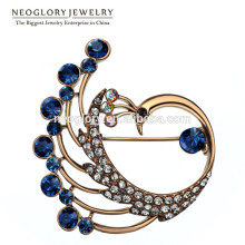 Animal Design Auden Coffee Gold Plated Charm Brooches Custume Jewelry Accessories 2016 New Brand Made With Swarovski Elements