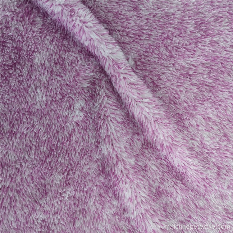 Tissu en peluche à poils longs polaire Arctic Velvet