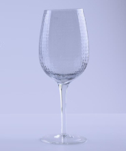 Gridding Pattern Clear Glass Wine Set