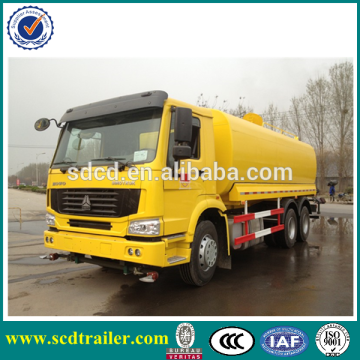 sinotruck fuel tanker trailer truck , fuel transport tanker truck