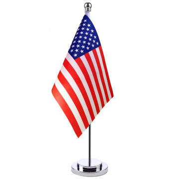 USA Mini Table Flags with Poles - Factory Price USA