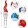 2 Pack Christmas Metal Stakes avec Tinkle Bell