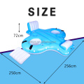 Custom Inflatable Island swimming pool floats for adults