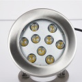 9W luzes subaquáticas luz led de piscina