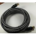 Nylon-geflochtenes Cat8-Kabel mit vergoldetem RJ45