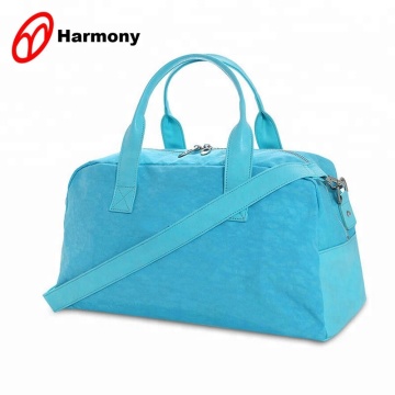 Excellent design washing fabric blue travel bag