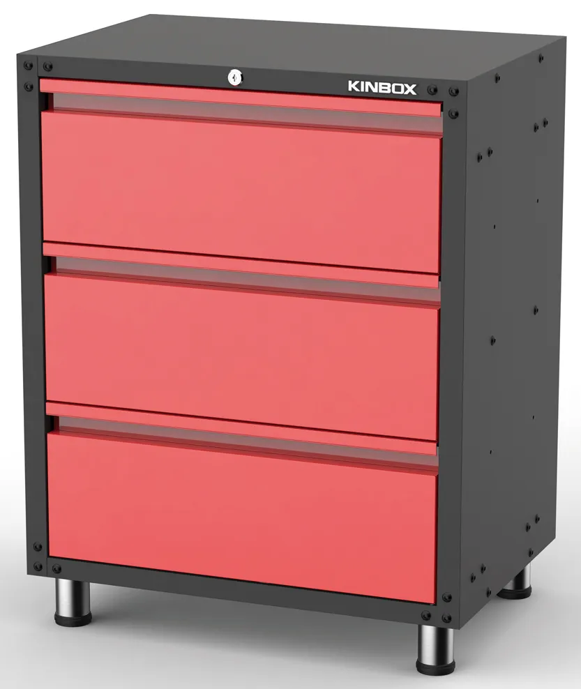 Kinbox 11PCS Hot Selling Tool Garage Storage Cabinet with Door From China