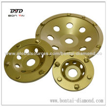 PCD cup wheel for epoxy removal