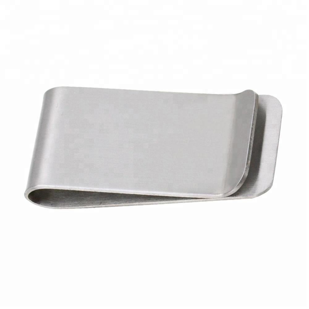 Wholesale custom stainless steel cool blank metal money clips for men