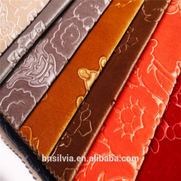 Velvet Fabric with Flocking Pattern for Sofa