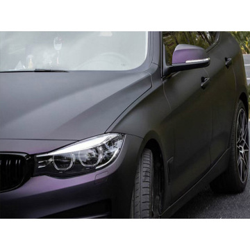 Mattes metallisches schwarzes lila Auto-Vinyl-Wrap