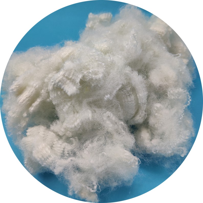 7Dx64mm Recycled Hollow Siliconized Polyester Staple Fiber