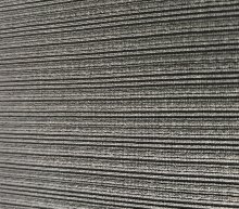 Coarse needle rib knitted fabric