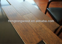 Birch human hand scraped engineered flooring, hand scraped birch wood floor