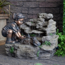 bronze casting foundry metal craft bronze water statue for child