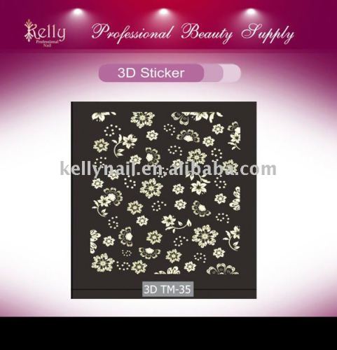 Flower 3D nail sticker