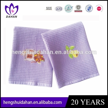 cotton embroidery waffle kichen towel