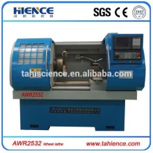 AWR2532A car wheel CNC lathe machine with probe from gold supplier CK6187W