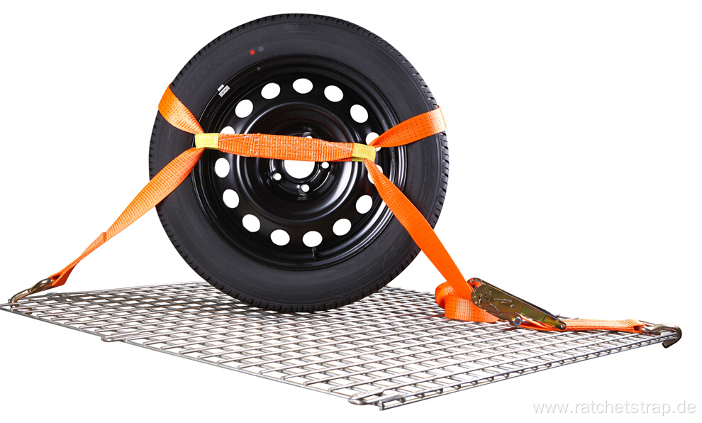 2'' 5T Tire Strap With 3 Rubber Blocks