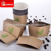 Disposable printed paper hot cup sleeve