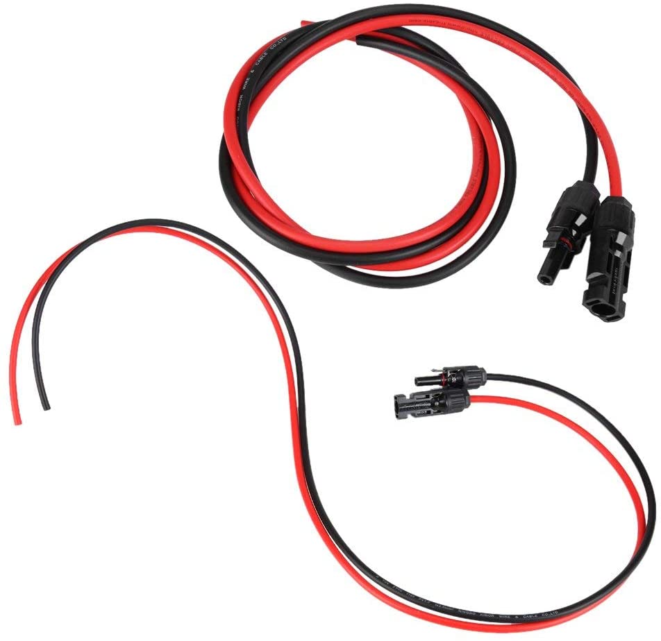 Solar PV Cable Extension cable  2.5mm Pair of Solar Panel DC1000V 30A  For solar power station PV connector  and PV Junction Box