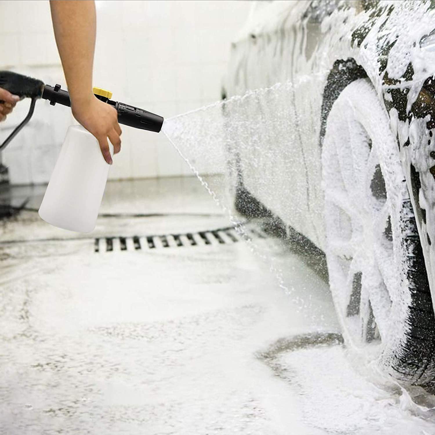 Lancia in schiuma di neve in sapone di alta qualità Lance da 750 ml di rondella a pressione di sapone per lavaggio per lavaggio per lavaggio regolabile getto per lavaggio per lavaggio per auto per lavaggio per auto
