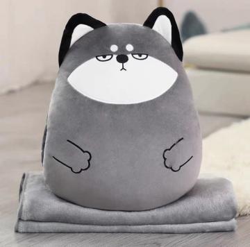 Animal towel pillow pillow