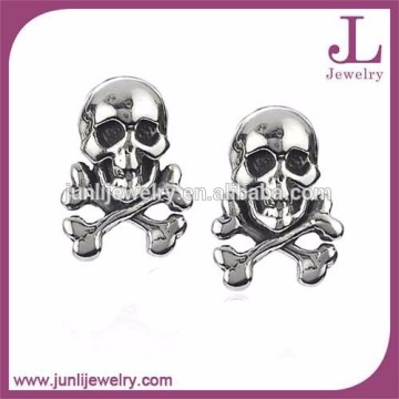 Wholesale Skull Earring Stud Stainless Steel Earring Findings