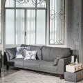 Chesterfield kulit 321 tempat duduk Lounge Bahagian Sofa