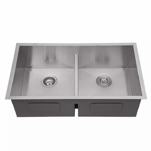 Customized Low Divide 50 50 Double Bowl Sink