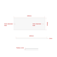 Aluminum Floating Shelf - Hidden Bracket Rung Shelf Rack