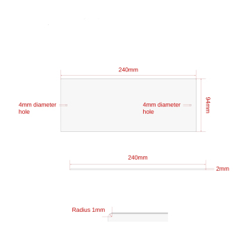 Aluminum Floating Shelf - Hidden Bracket Rung Shelf Rack