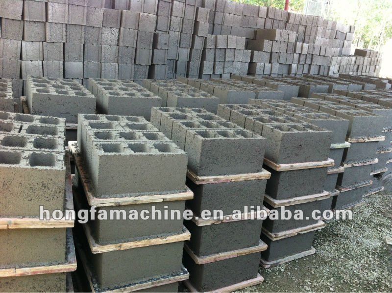 manual hollow block making machine brick maker QMJ2-45 cement block making machinery