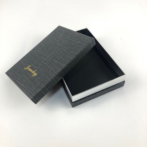 Customised Logo Black Gift Boxes With Lid