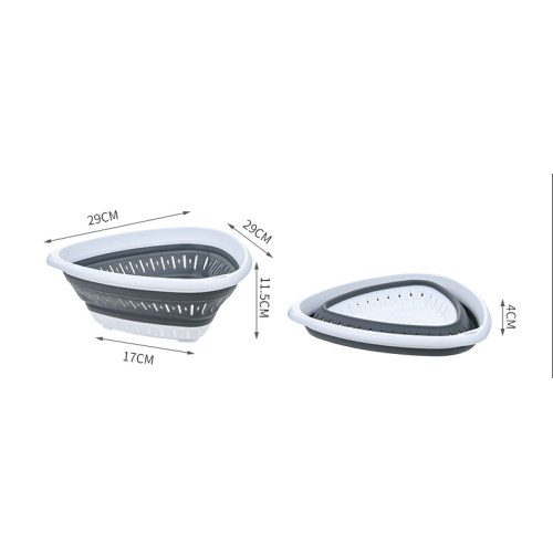 Folding vegetable drainage basket